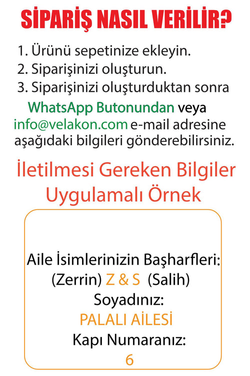 * Kişiye Özel Çiçek Tasarım Kapı İsimliği & Süsü Mdf Pleksi      25 x 20 cm - Velakon