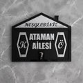 * Kişiye Özel Modern Tasarım Kapı İsimliği & Süsü Mdf Pleksi      25 x 20 cm - Velakon