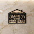 * Kişiye Özel Kelebek Tasarım Kapı İsimliği & Süsü Mdf Pleksi      25 x 20 cm - Velakon